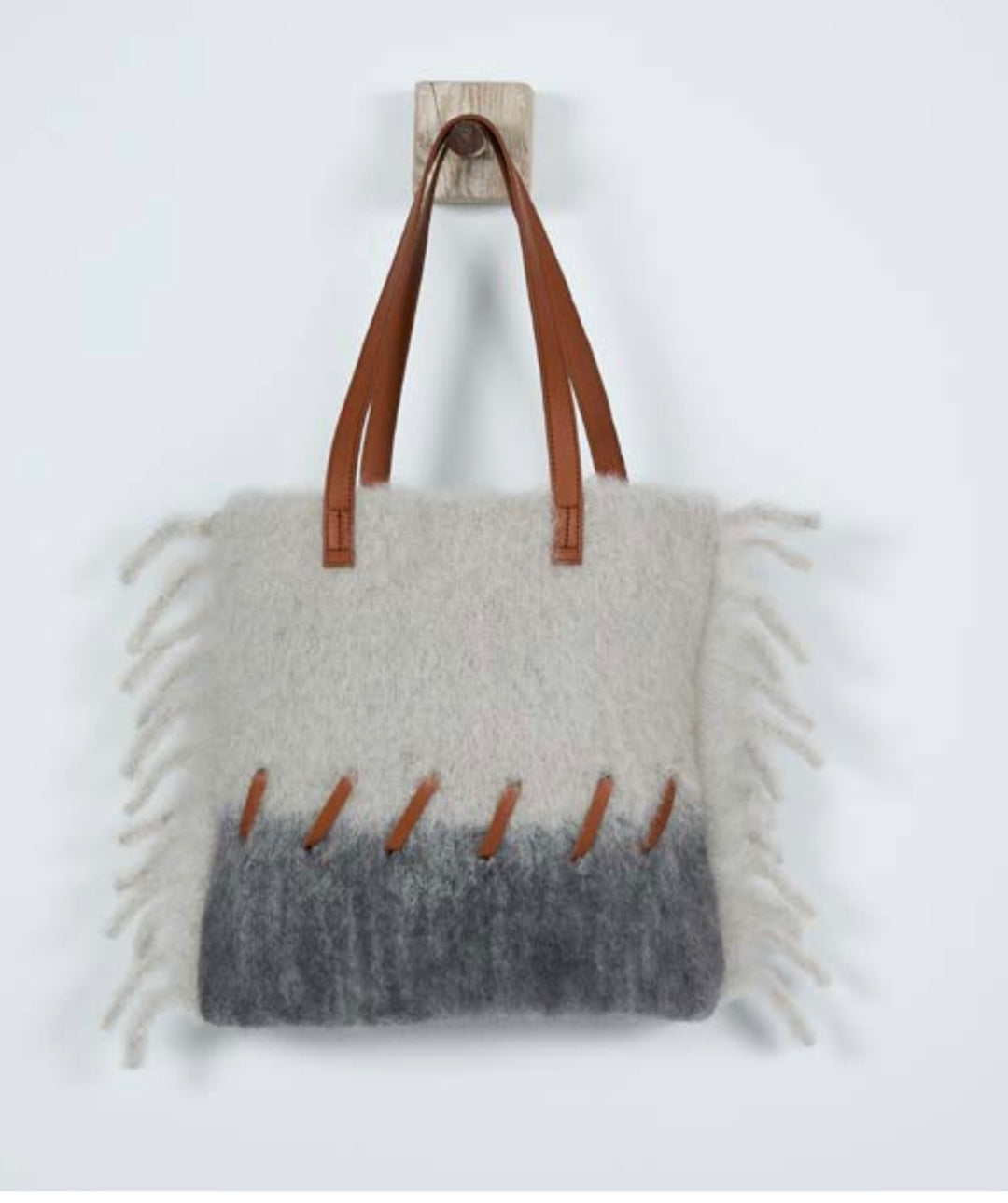 Stitching Grey Bag