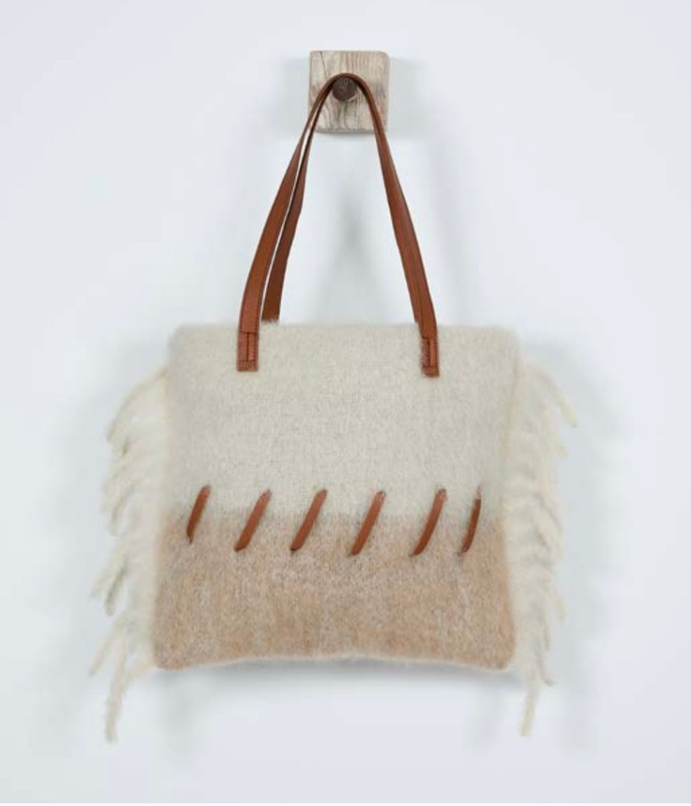 Stitching Beige Bag