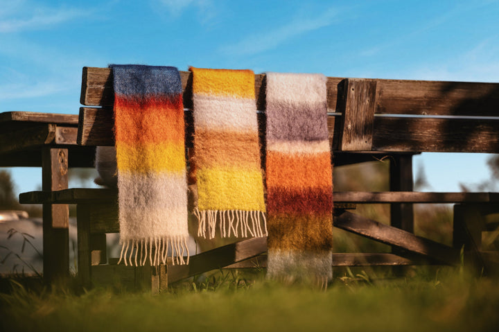 Matisse light grey & Burnt orange Scarf (HM-45)