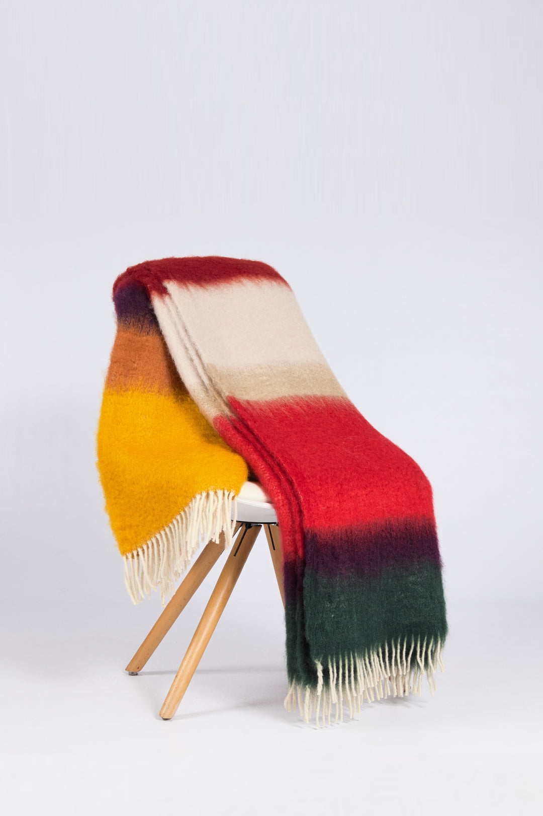 Red Mohair Matisse Throw