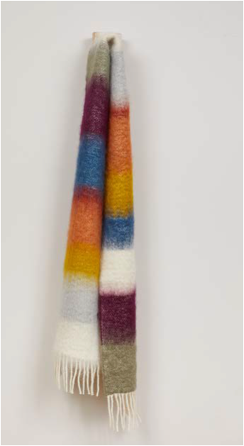 Matisse white & light grey Scarf (HM-4)