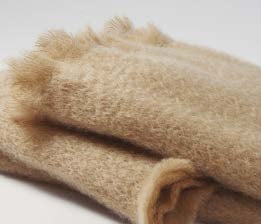 Mohair Beige Throw