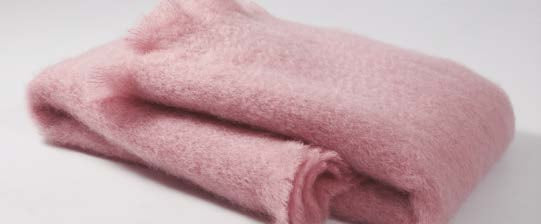 Mohair Pink Throw