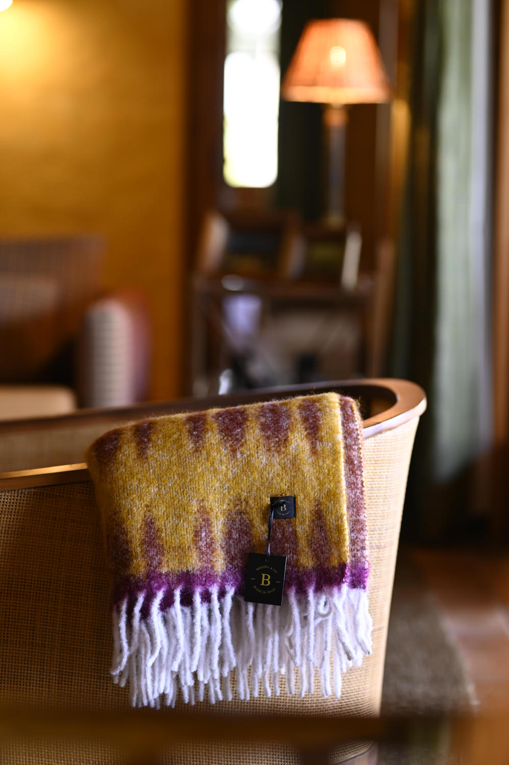 Africa Beige & Red Throw