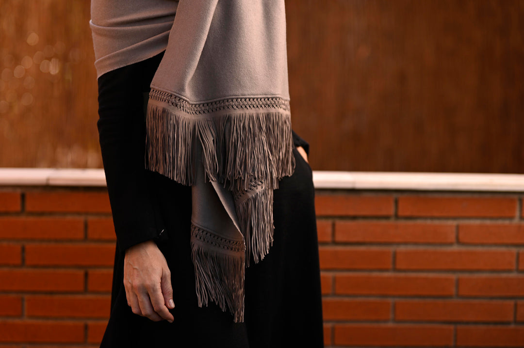 Cashpiel Taupe Shawl