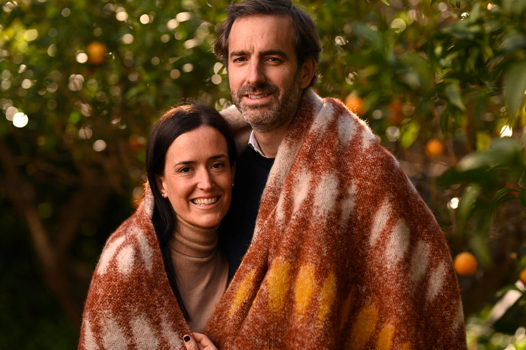 Africa Beige & Red Throw