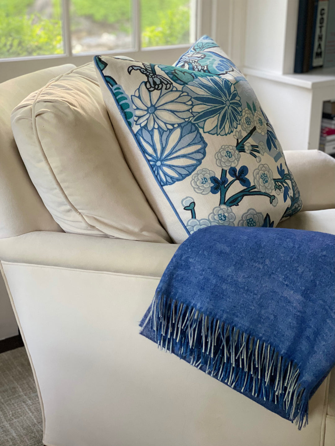 Australia Sibelina Deep Blue Throw